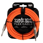 ERNIE BALL Flex Instrument Cable, 20 ft., STR/STR, Orange