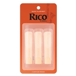 D'ADDARIO Rico Bass Clarinet Reeds, Strength 2.5, 3-pack