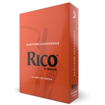 D'ADDARIO Rico Baritone Sax Reeds, Strength 2.5, 10-pack