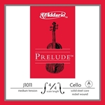 D'ADDARIO D'Addario Prelude Cello Single A String, 4/4 Scale, Medium Tension