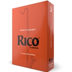 D'ADDARIO Rico Bass Clarinet Reeds, Strength 2.5, 10-pack
