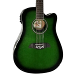 Oscar Schmidt 12-String Cutaway Acoustic Electric Guitar OD312CETGR