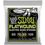 ERNIE BALL P02812 Slinky Flatwound Electric Bass Strings, .05-.105