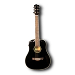 Tagima Acoustic Steel String Baby size guitar, gloss black finish