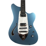Tagima Semi-Hollow Jet Blues Cosmos in Placid Blue w/ Case