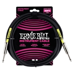 ERNIE BALL Classic Instrument Cable, 10 ft., STR-STR, Black