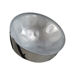 Panyard C-20 Lead Steel Pan - High Gloss Silver - Pan Only + FREE Mallets