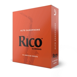 D'ADDARIO Rico Alto Sax Reeds, Strength 2.5, 10-pack