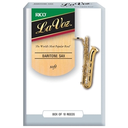 D'ADDARIO La Voz Baritone Saxophone Reeds,  Soft, 10-Pack