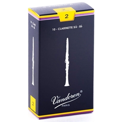 VANDOREN Traditional Bb Clarinet Reeds, 2.0 Strength, 10-Pack