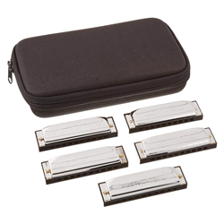 Hohner Marine Band Special 20, 5-Piece Harmonica Pro Pack