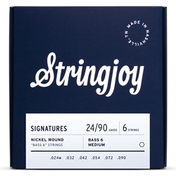 STRINGJOY Signatures Bass VI Balanced Medium (24-90) Nickel Wound Strings