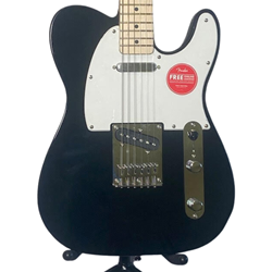 Squier Sonic Telecaster, Maple Fingerboard, White Pickguard, Black