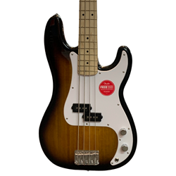 Squier Sonic® Precision Bass®, Maple Fingerboard, White Pickguard, 2-Color Sunburst