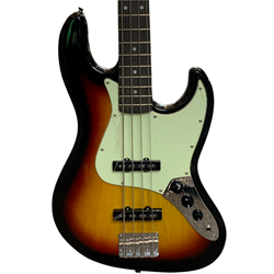 Tagima TW73-5-String Bass, Technical Wood Fingerboard, Mint Pickguard, Sunburst Finish